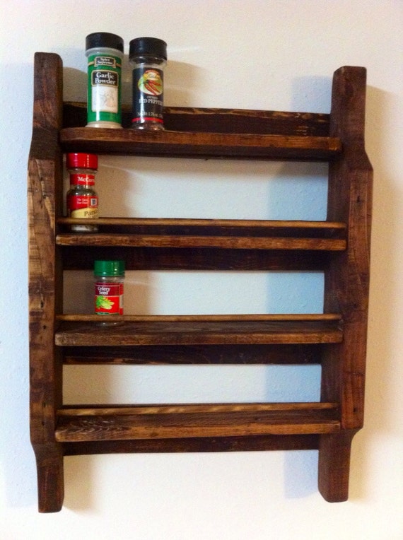 Pallet Wood Spice Rack