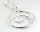 Sterling Silver Gratitude Symbol Necklace - hand made sterling silver necklace