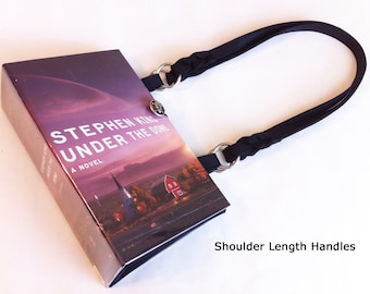 Under The Dome Recycled Book Purse - Stephen King Book Cover Bag
