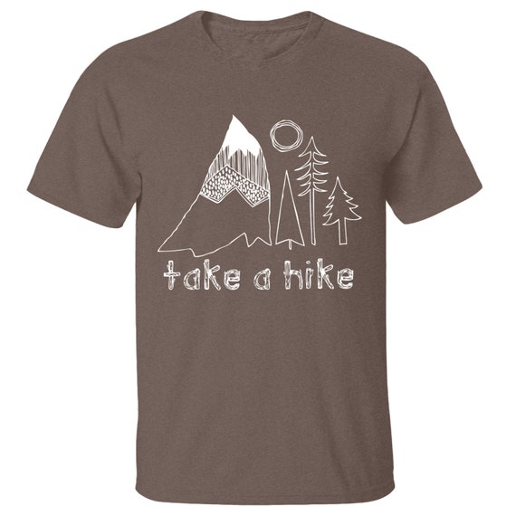Take A Hike Men's/Unisex Graphic Super Soft Tri-Blend Heather Tee by ...
