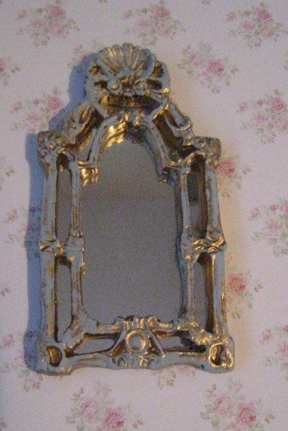 mirror shabby chic duck egg blue andpainted on gold mirror shabby chic duck egg blue andpainted on gold