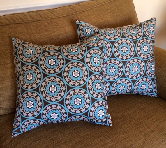 Geo Pillow Covers 18 Inch Set of Two by liltulip on Etsy