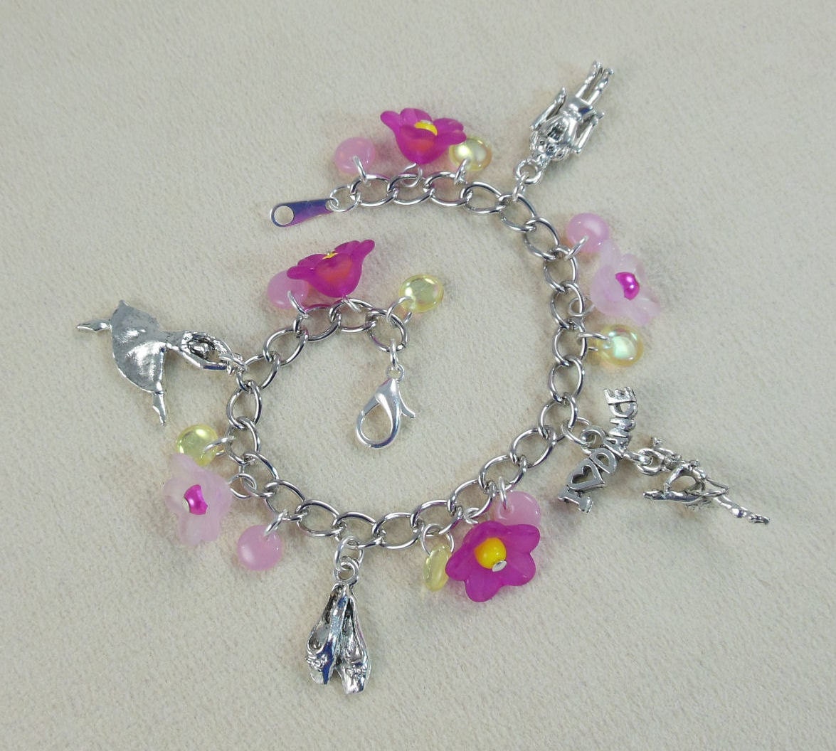 Nutcracker Dance Recital Charm Bracelet for Girls by linkncharms