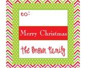 Holiday Personalized Stickers, Gift Tag,Gift, Labels, Holiday,Favor stickers, Labels, Tags, Personalized Stickers Set of 20 3 inch stickers Il_170x135