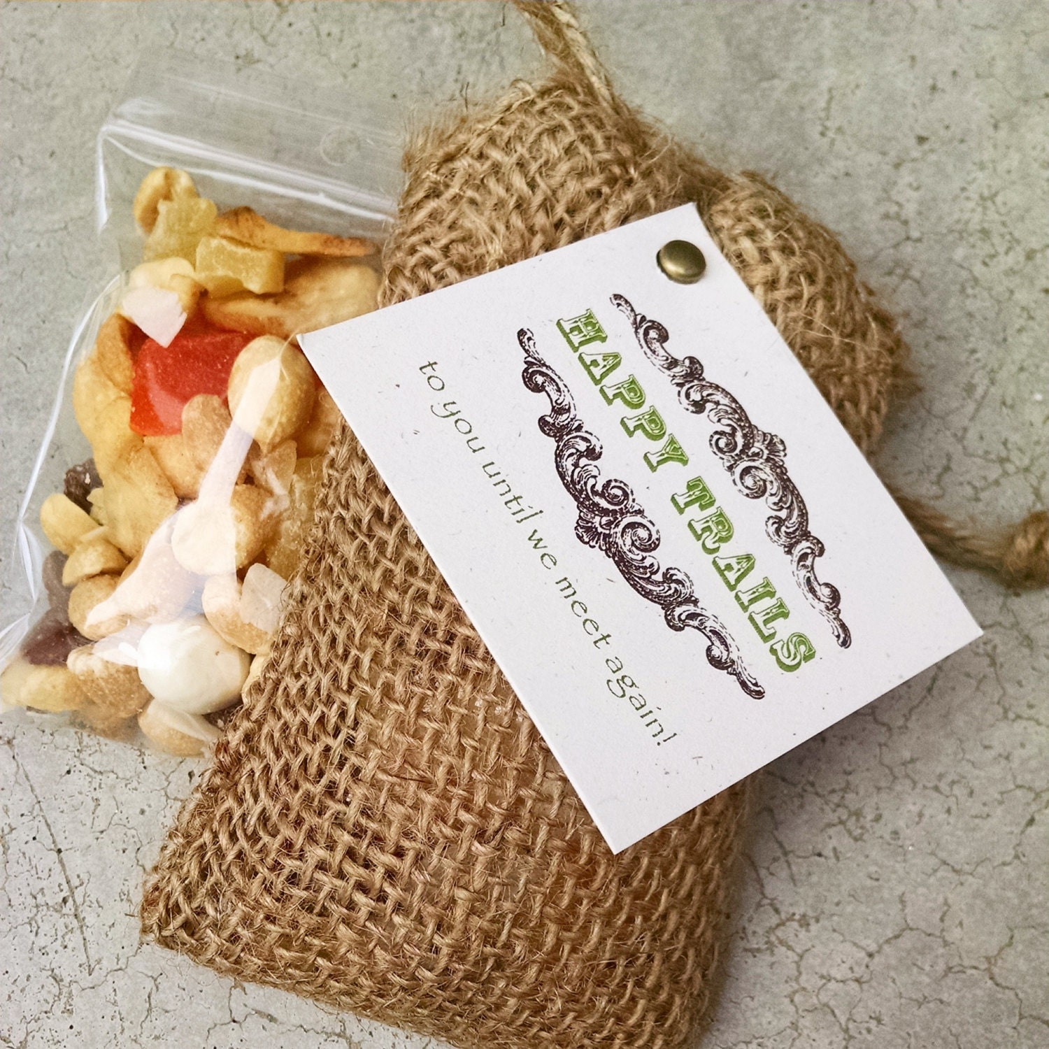 trail mix favor happy trails wedding shower party