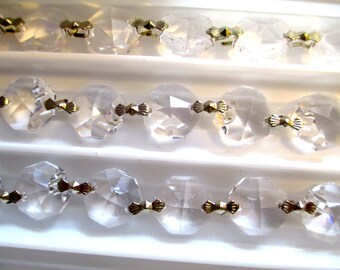 1 Yards (3 ft.) Chandelier Crystal Garland Chain - FULL LEAD Crystal (S-19)