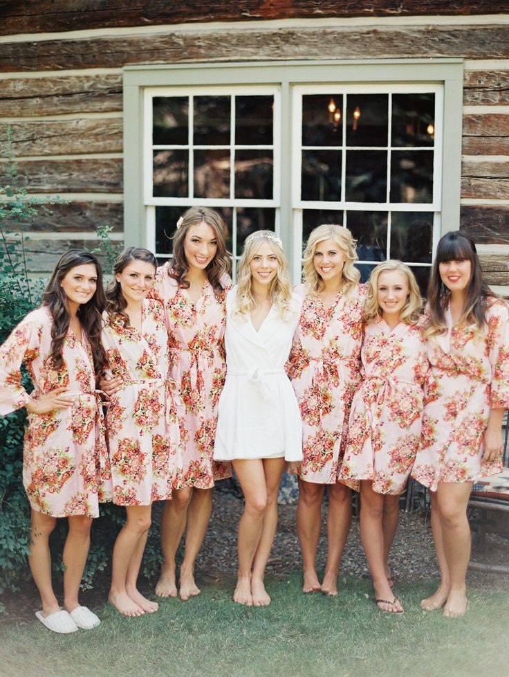 shabby chic pink bridesmaids robes kimono crossover robe shabby chic pink bridesmaids robes kimono crossover robe