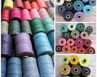 Ten yards- 4 Ply Waxed Irish Linen Thread, Waxed Irish Linen, Linen Cord, Linen Thread, Waxed Linen, Four ply, 4 ply