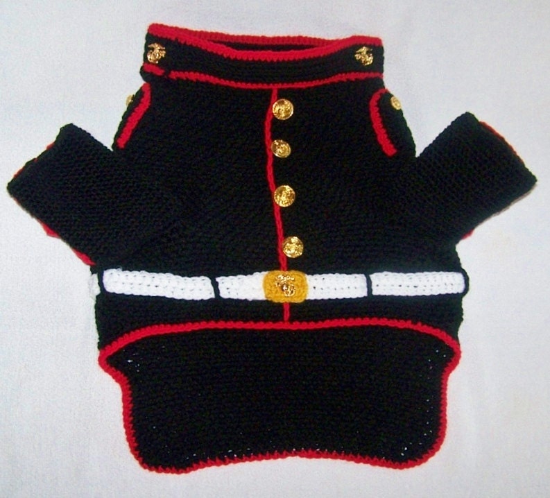 Usmc Bulldog Uniform Usmc Dog Sweater Marine Dog Uniform