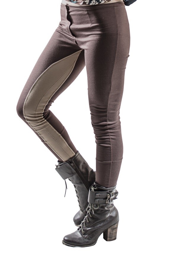 Items similar to Structured Leggings with contrast chap on Etsy