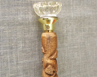 Vintage Hand Carved Folk Art Cane, Walking Stick, Religious Folk Art, Ranch Decor, Religion, Cabin Decor, Walking Assistance, Wil Shepherd