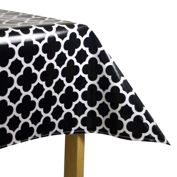 Oilcloth table cloth Laminated Cotton by compelledtocraft on Etsy