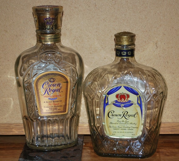 Image result for empty crown royal bottles