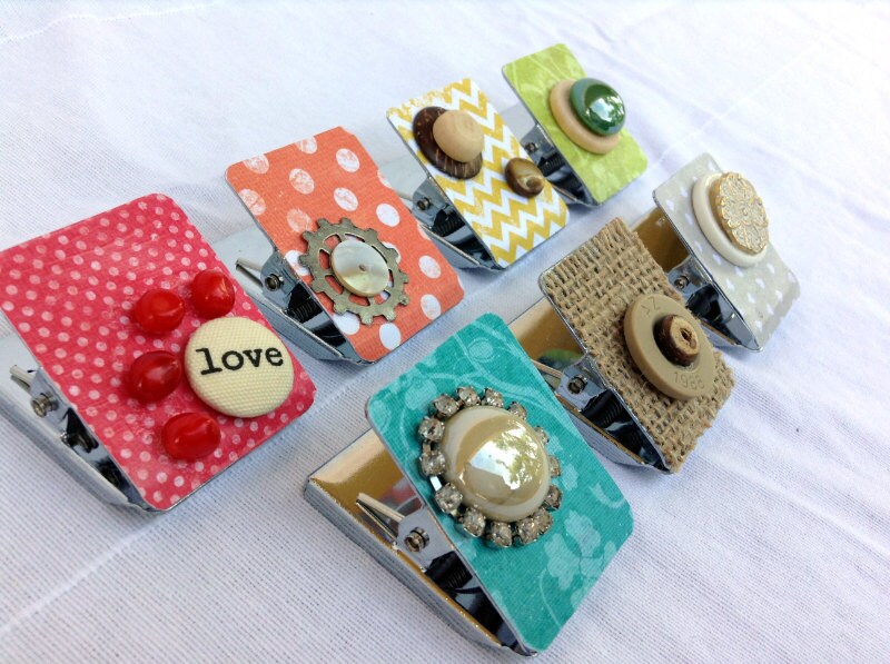 Decorated Refrigerator Clips Strong by WhimsicalsPaperie