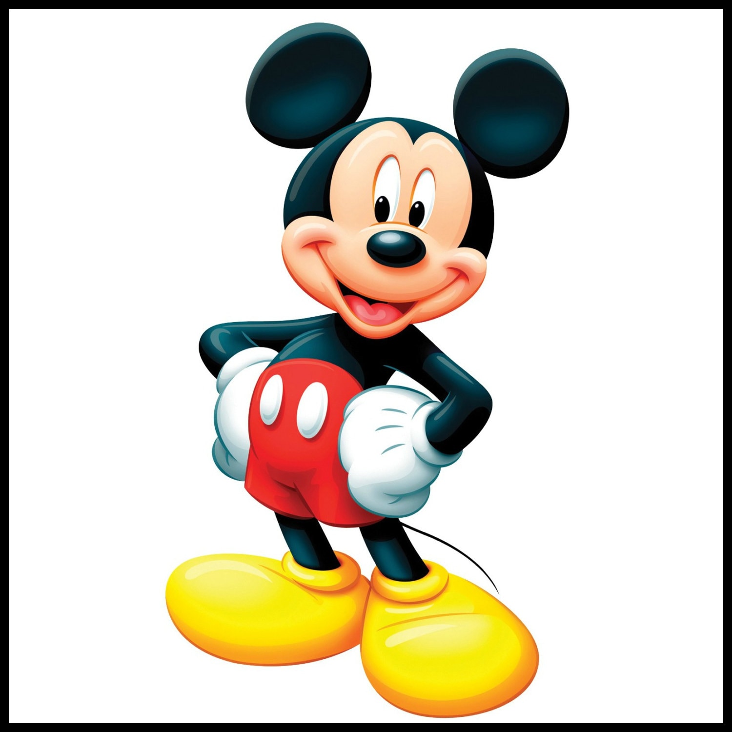 Edible Image Mickey Mouse Cake Cookie Cupcake Topper