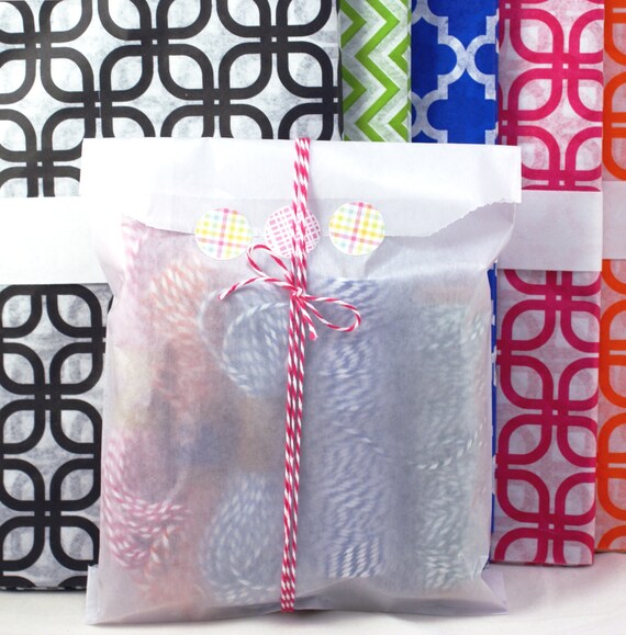 Set of 50 FOOD SAFE Wax Paper Glassine Bags treat by kawaiigoodies
