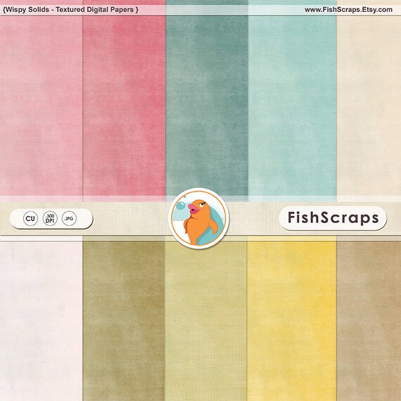 Textured Digital Card Stock - Background Papers (Wispy Solids) Pastel Il_570xn