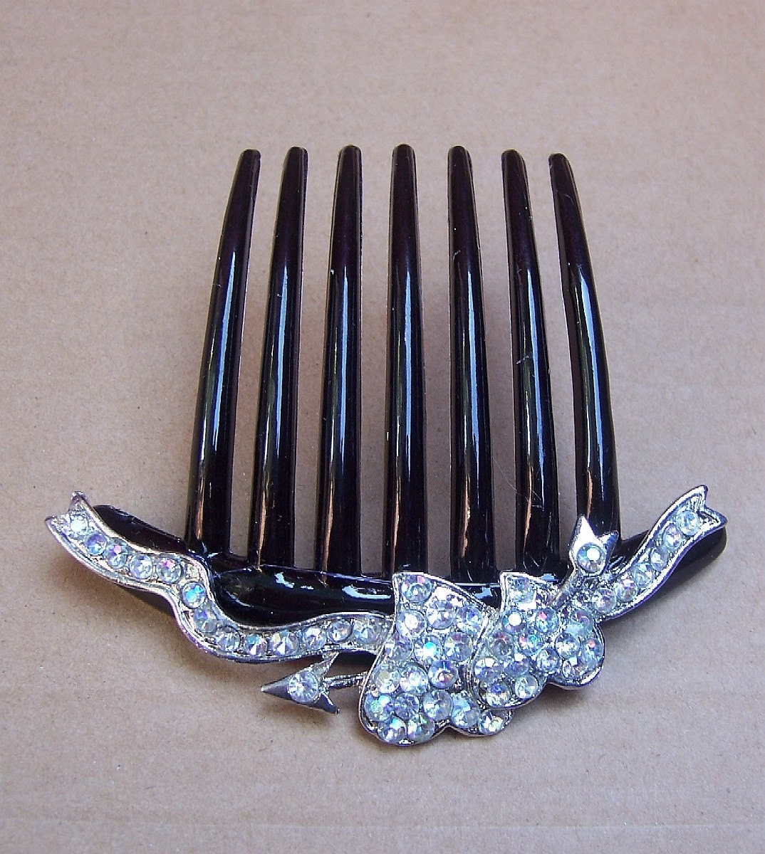 French twist hair comb vintage rhinestone comb hair pin hair