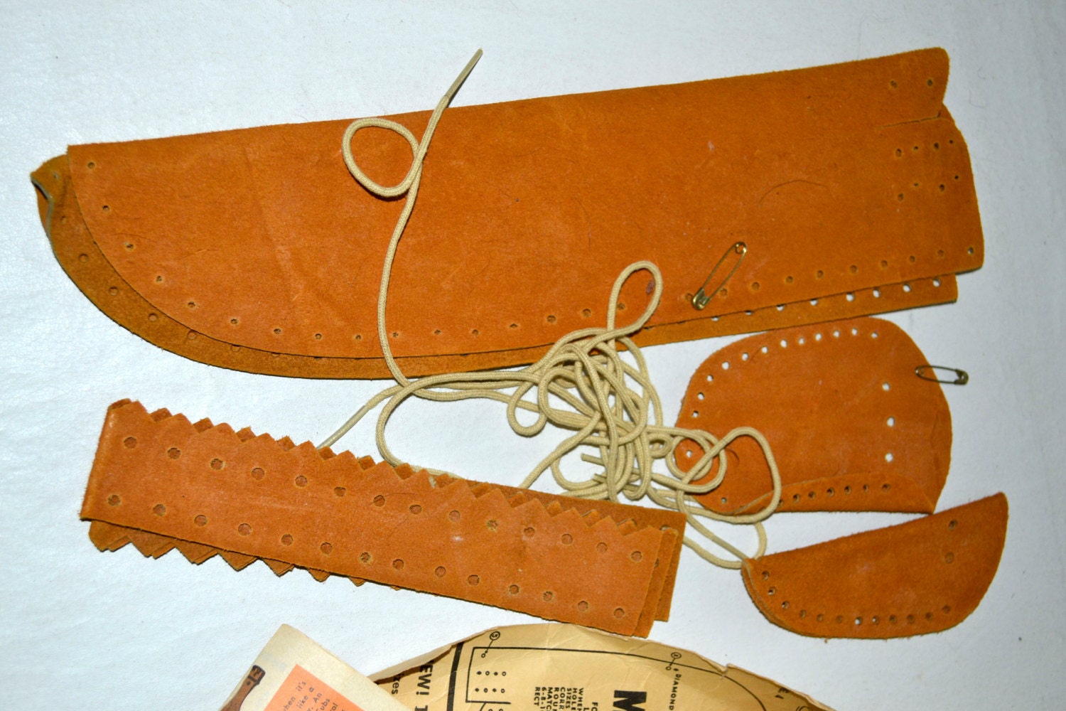 The Scout Moc Vintage leather Moccasin kit by honeybeepollen