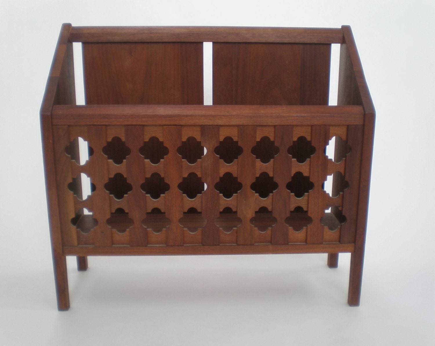 Mid Century Teak Magazine Rack