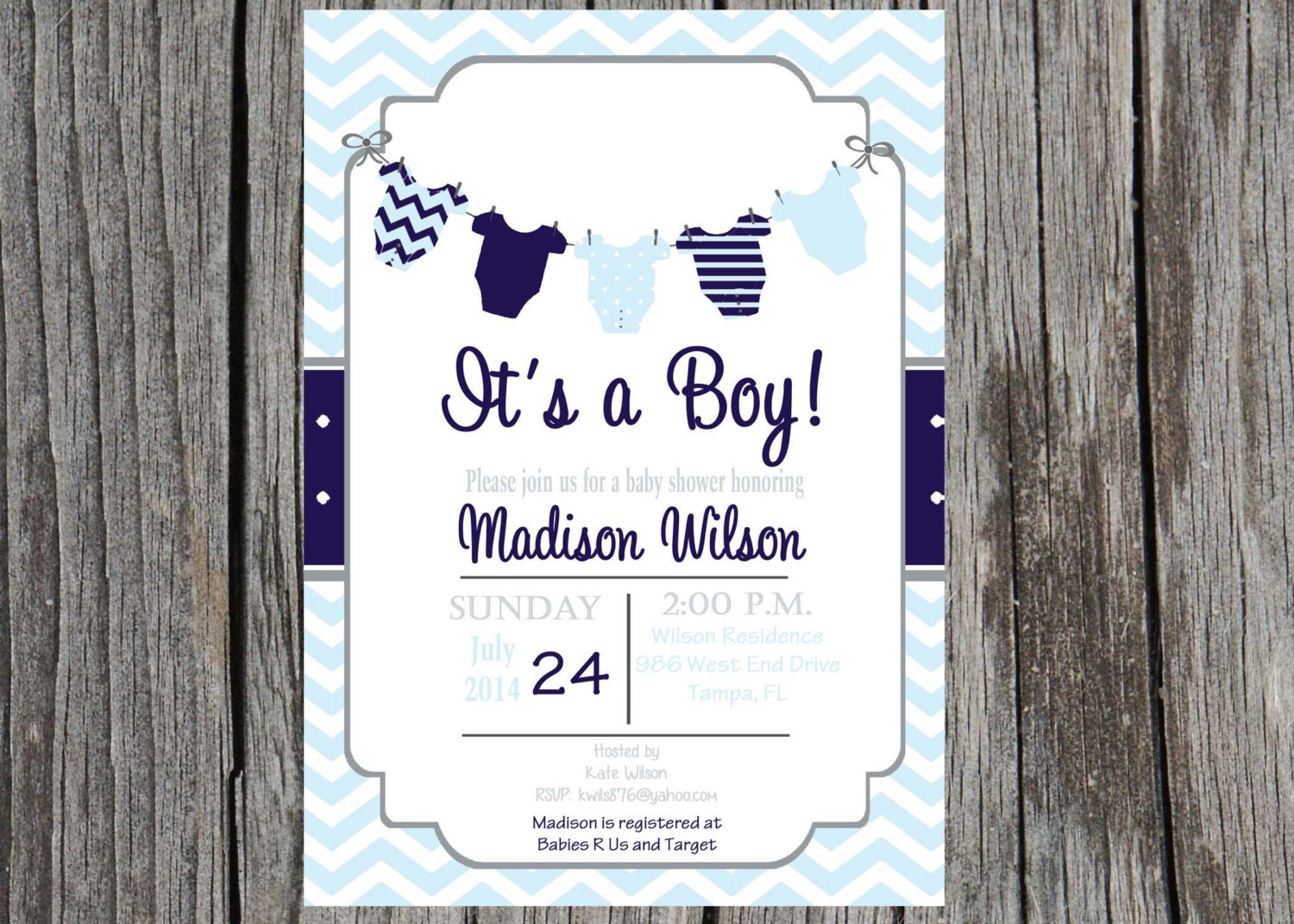 Baby boy Baby shower invitation baby boy shower invitation