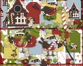 50% Off Sale Digital Paper Digital Clipart Kit Merry Little Robins Christmas Scrapbook Kit Christmas Clipart Bird Clipart Gift Wrap Tags Il_170x135