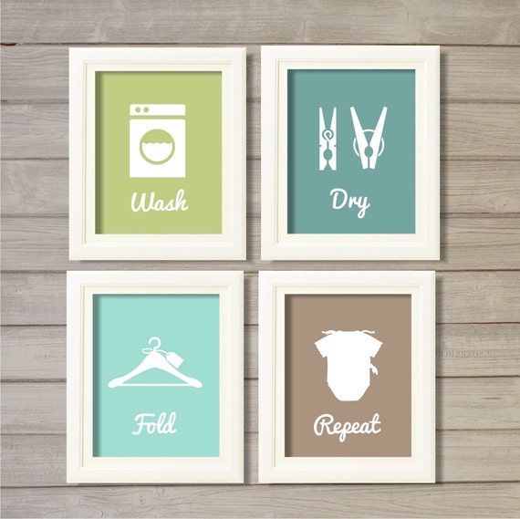 Laundry Room Wall Art Printable  8x10 Instant Download Print 