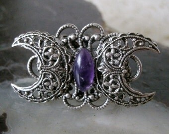 amethyst triple moon goddess ring wiccan jewelry pagan jewelry wicca jewelry goddess jewelry witch witchcraft - Pagan Wedding Rings amethyst triple moon goddess ring wiccan jewelry pagan jewelry wicca jewelry goddess jewelry witch witchcraft - Pagan Wedding Rings