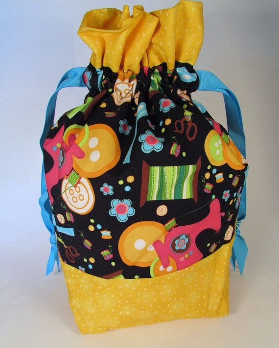 Sewing Project Bag by supernaturalyarns on Etsy