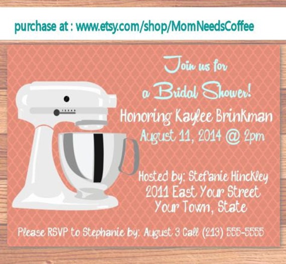 Bridal Shower Invitations Mixer invitations by MomNeedsCoffee