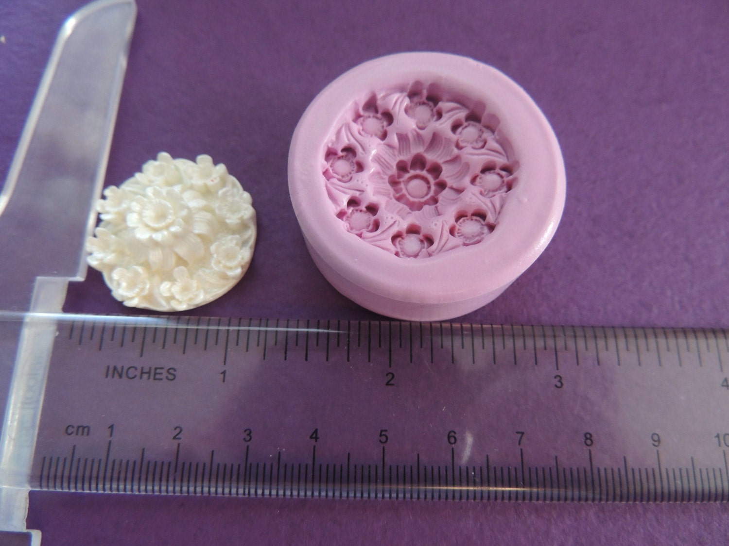 Fondant Flower Mold Cupcake Topper Fondant Mould Polymer Clay