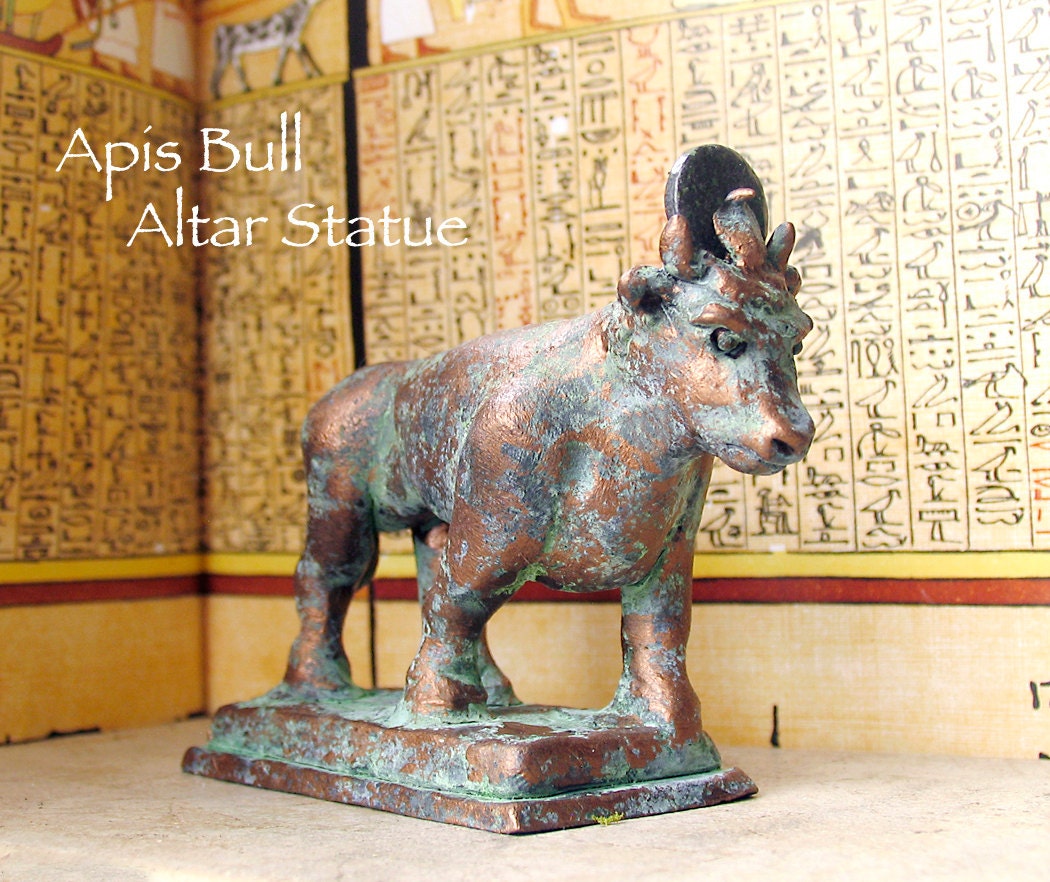 The Apis Bull Altar Statue Symbol of Strength by shadowofthesphinx