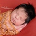 Orange Newborn Photo Prop Pumpkin Newborn Ready to Ship Baby Blanket RTS Children