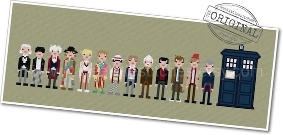 The Doctors - The *Original* Pixel People - PDF Cross-stitch Pattern - INSTANT DOWNLOAD