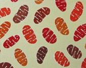 Yellow and Orange Mitochondria - original watercolor painting