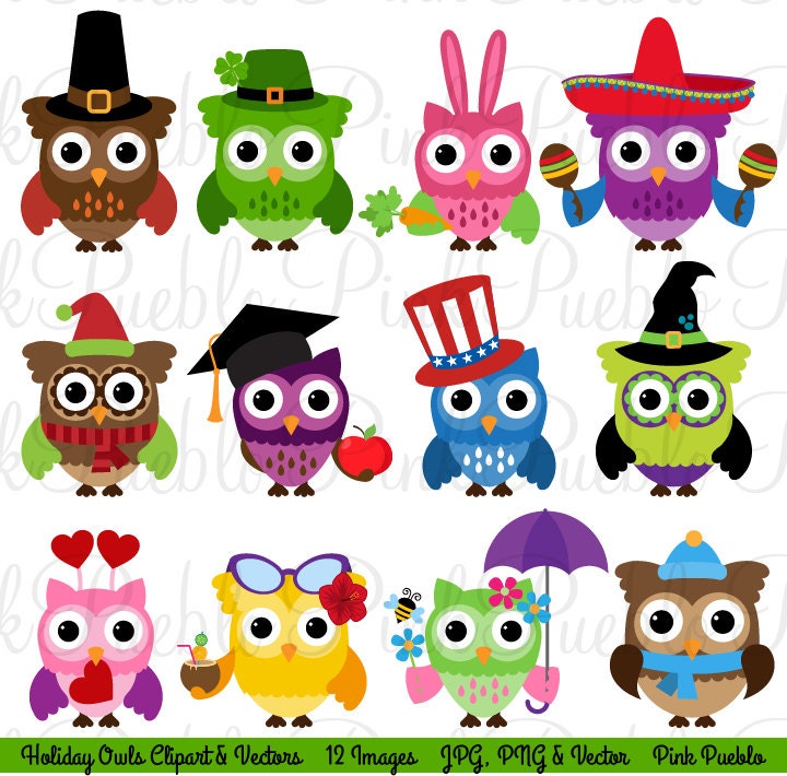 holiday owl clipart - photo #20
