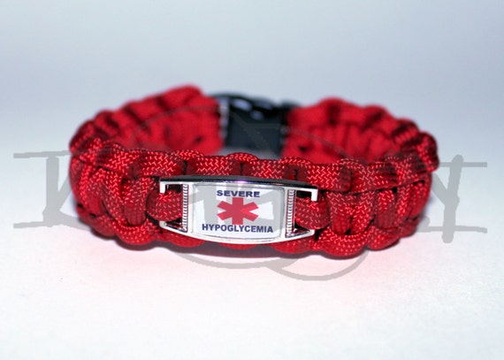 Severe Hypoglycemia Medical Alert ID ALLOY Charm on 550 Paracord ... Severe Hypoglycemia Medical Alert ID ALLOY Charm on 550 Paracord ...