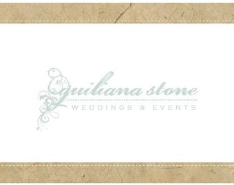 SALE - 50% off - PreDesigned Custom One of A Kind Vector Logo Design - GUILIANA Logo