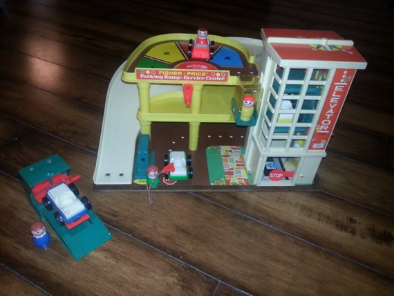 fisher price car garage vintage