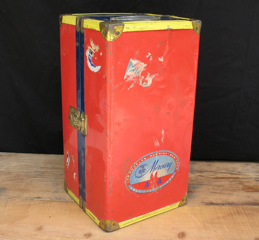 vintage metal doll case