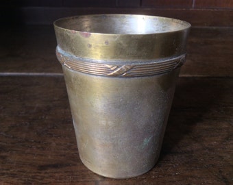Vintage French Drinking Goblet Tumbler Beaker circa 1950's / English Shop