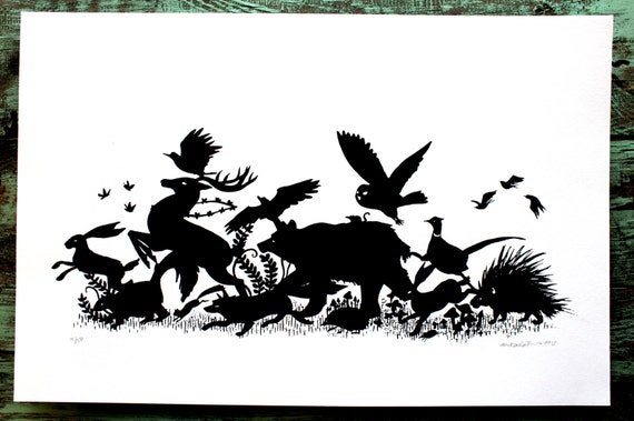 Silhouettes Of Woodland Animals HighRes Vector Graphic Getty Images