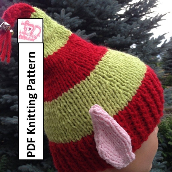 PDF KNITTING PATTERN hat knitting pattern Elf by ...