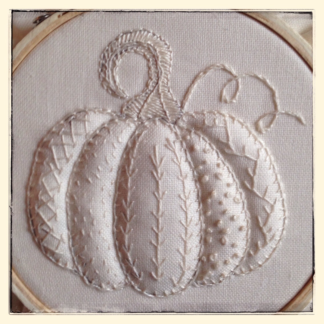 Hand Embroidery Pattern Pumpkin Sampler Autumn by MyPinkSugarLife