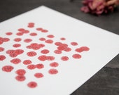 Red Rose Collection 4x5 Print - High Quality Print - Watercolor Illustration