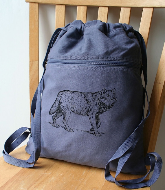wolf plush backpack