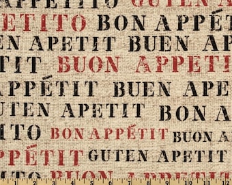 Good Appetite - Flax Beige from Michael Miller