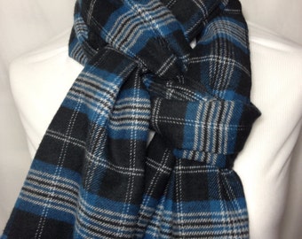 blue and black flannels