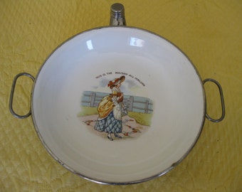 Antique Baby Food Warmer Dish Buffalo Mfg