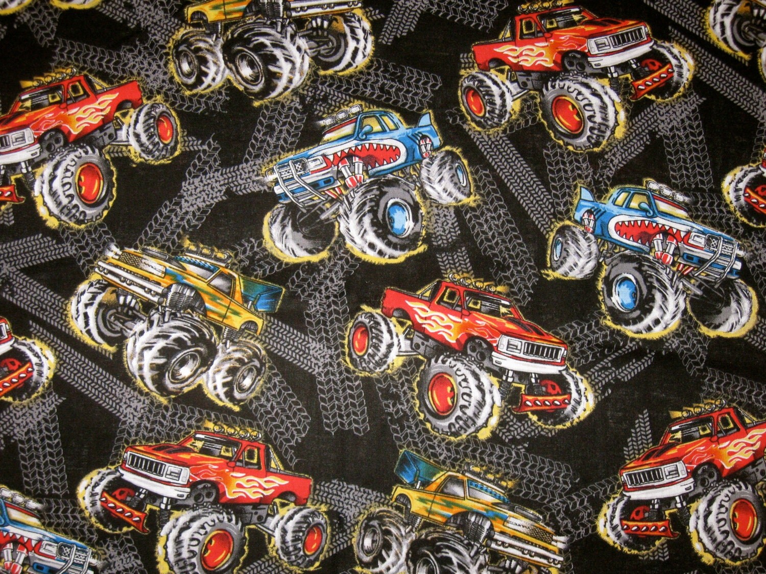 Monster Truck Travel Blanket 4 Piece Set Toddler Blanket